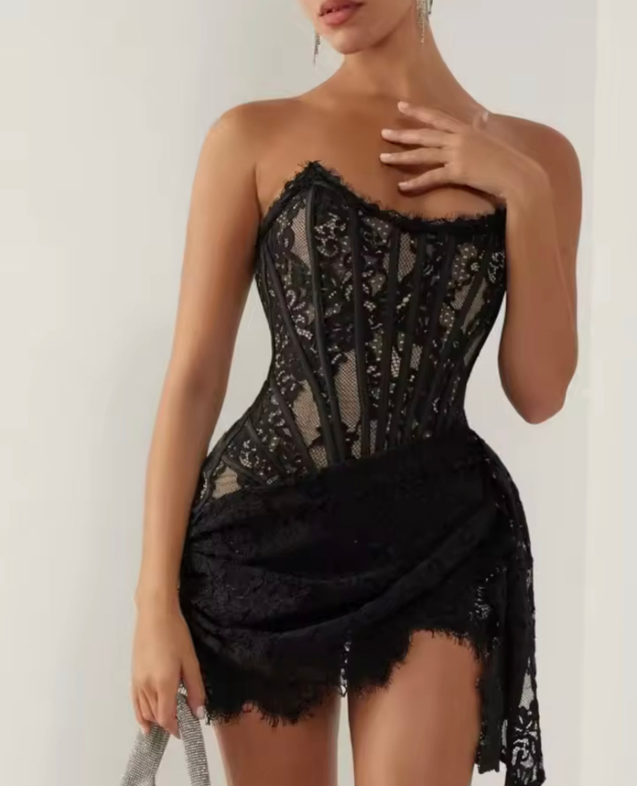 Evening Lace Corset Dress