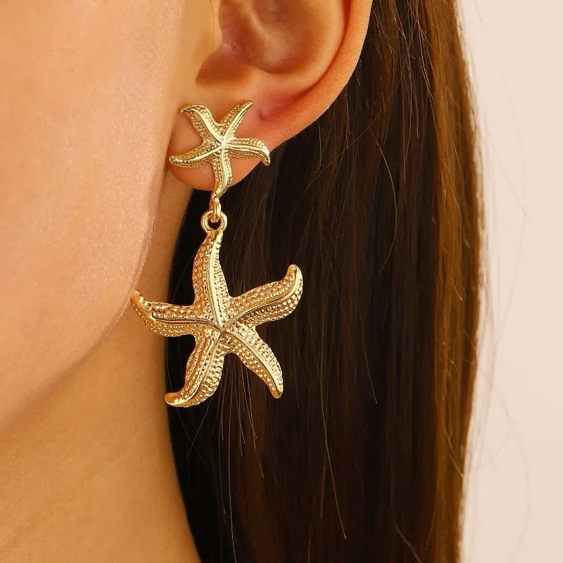 Dangle Starfish Earring